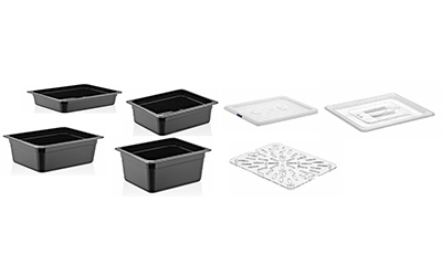 GN 1.2 GASTRONORM POLYCARBONATE BLACK PC